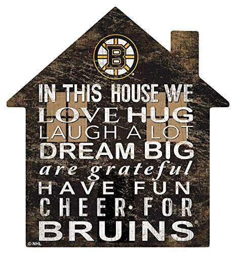 Fan Creations NHL Boston Bruins Unisex Bruins House Sign, Team Color, 12 inch