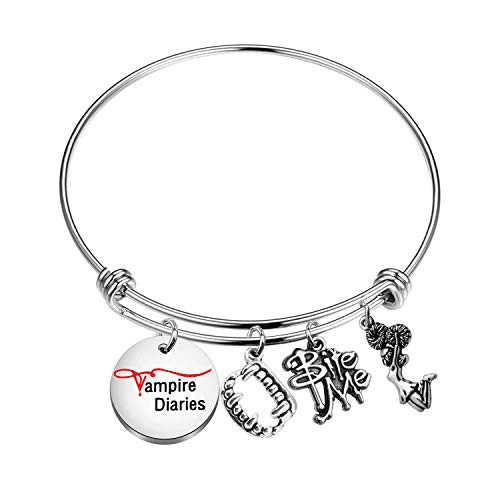 TIIMG The Vampire Diaries Charm Bracelet Vampire Diaries Fan Gift Vampire Diaries Gifts for Best Friend -Vampire Diaries BR-