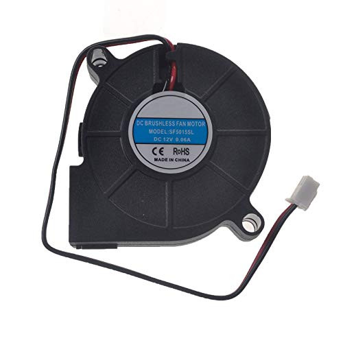 SF5015SL DC Brushless Fan Motor DC 12V/24V 0.6A 2Pin Graphics Video Card Humidifier Cooling Fan 50x50x15mm -12V 0.6A-