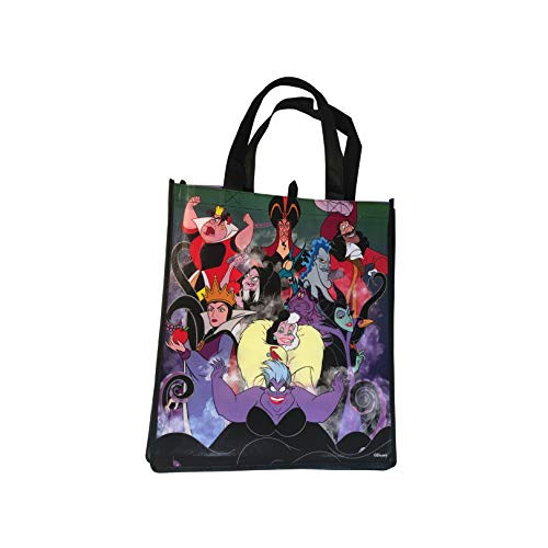 Disney Villains Maleficent Ursula the Witch Cruella Deville Snow White Sleeping Beauty Hades Captain Hook Queen of Hearts and Jafar Large Reusable Tote Bag 