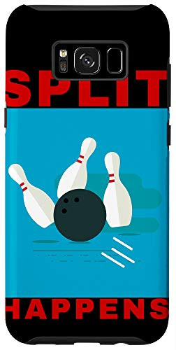 Galaxy S8 plus SPLIT HAPPENS Bowling Ball And Pins Design Case