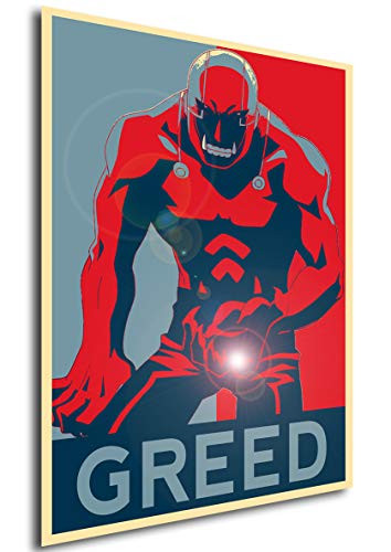 Instabuy Poster Full Metal Alchemist Propaganda Greed -Variant- - Formato A3 -42x30 cm-