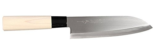 Japanese Stainless Steel Kitchen Cooking Chef Sushi Santoku Knife Made in Japan, Regular, Stainless Steel