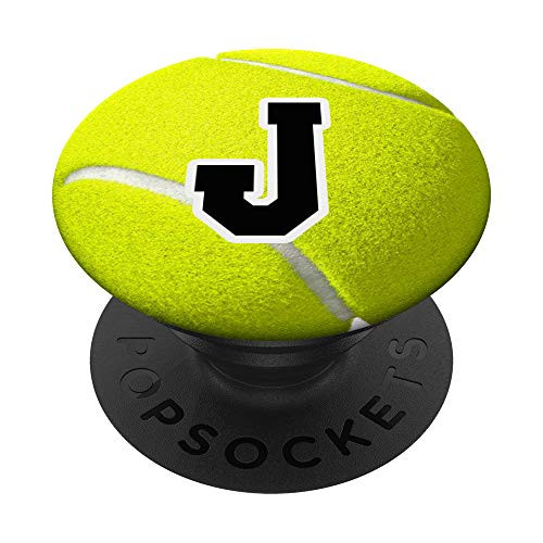 Tennis Ball Letter J Monogram Player Team Coach Gift Zx PopSockets PopGrip- Swappable Grip for Phones and Tablets Tennis Ball Letter J Monogram Player Team Coach Gift Zx PopSockets PopGrip- Swappable Grip for Phones and Tablets