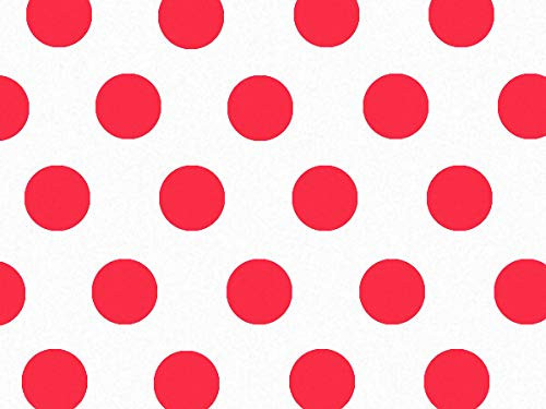 Red and White Polka Dot Tissue Paper - 20 Inch x 30 Inch - 24 XL Sheets