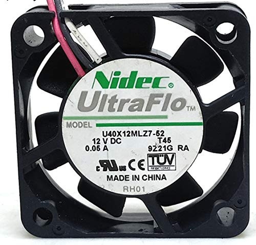 for Nidec U40X12MLZ7-52 4cm 4010 12V 0.05A Ultra-Thin North and South Bridge Cooling Fan