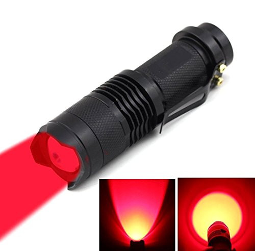 BESTSUN Mini Red LED Flashlight Zoomable 3 Mode Adjustable Focus Super Bright 200 Lumen Red Light Flashlight 150 Yards Long Range Red Hunting Light Tactical Flashlight for Astronomy, Night Vision BESTSUN Mini Red LED Flashlight Zoomable 3 Mode Adjustable Focus Super Bright 200 Lumen Red Light Flashlight 150 Yards Long Range Red Hunting Light Tactical Flashlight for Astronomy, Night Vision