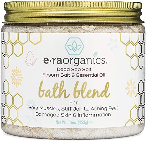 Relaxing Bath Salts  and  Essential Oils  Extra Soothing Spa Quality Epsom Salt, Dead Sea Salt  and  Essential Oil Blend for Sore Muscles, Swollen Feet, Sitz Bath for Hemorrhoids  and  More Era-Organics
