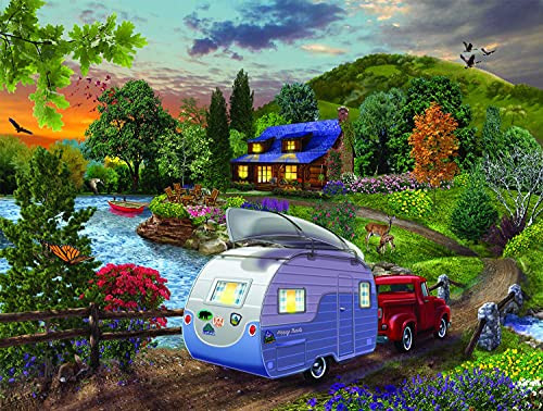 SUNSOUT INC Campers Coming Home 300 pc Jigsaw Puzzle SUNSOUT INC Campers Coming Home 300 pc Jigsaw Puzzle