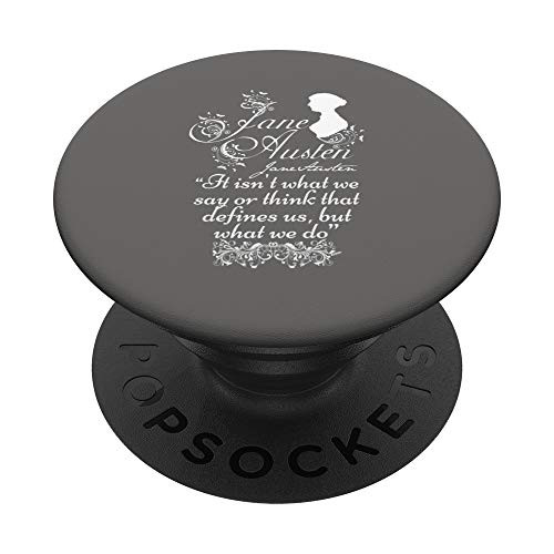 Jane Austen T-Shirt Sense and Sensibility Book Club Fans PopSockets PopGrip- Swappable Grip for Phones  and  Tablets