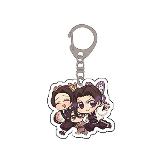 WerNerk Anime Demon Slayer- Kimetsu no Yaiba Keychain Transparent Acrylic Key Chain Collectible Key Ring Bag Accessory Anime Cartoon Pendant Anime Fans Gift-Style 11-