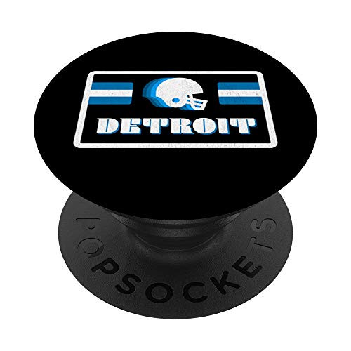 Retro 70s Old School Detroit Football PopSockets Grip and Stand for Phones and Tablets Retro 70s Old School Detroit Football PopSockets Grip and Stand for Phones and Tablets