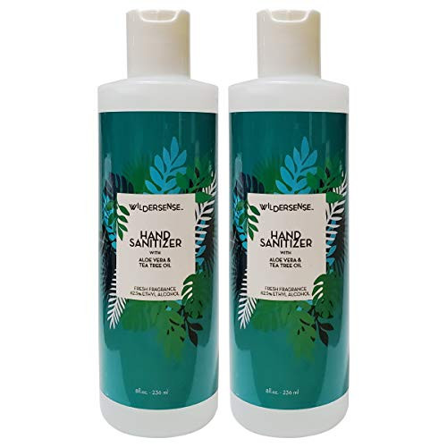 Wildersense Hand Sanitizer with Aloe Vera and Tea Tree Oil 8 fl. oz. -2 Pack- Wildersense Hand Sanitizer with Aloe Vera and Tea Tree Oil 8 fl. oz. -2 Pack-