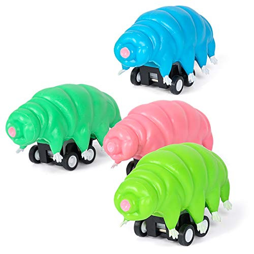 Archie McPhee Novelty Gag Gift Stocking Stuffer Racing Tardigrade 4 Piece Set