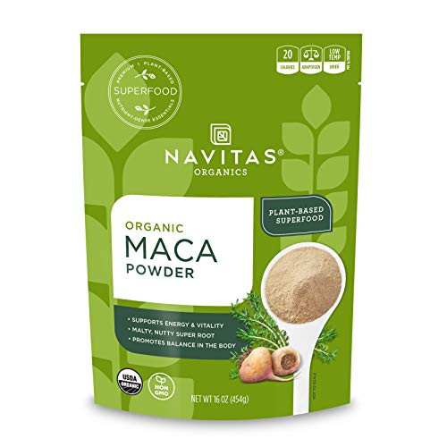 Navitas Organics Maca Powder, 16 oz. Bag, 90 Servings  Organic, Non-GMO, Low Temp-Dried, Gluten-Free