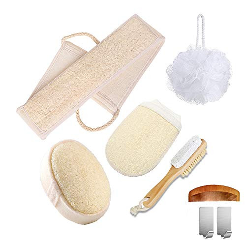 MYHXQ Loofah Bath Sponge Shower Loofah Sponge Body Scrubber Exfoliator for Women and Men,Exfoliating Luffa Bath Sponge for Body and Back, Back scrubber for Shower -Loofah Set B- MYHXQ Loofah Bath Sponge Shower Loofah Sponge Body Scrubber Exfoliator for Women and Men,Exfoliating Luffa Bath Sponge for Body and Back, Back scrubber for Shower -Loofah Set B-