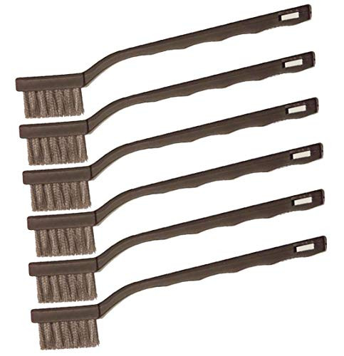 46625 Hyde Tools Stainless Steel Wire Brushes - Pack of 6 (Stainless Steel)