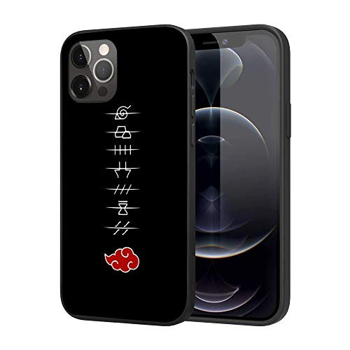 iPhone 12 Case iPhone 12 Pro Case,Slim Fashion Custom Cases Cover Case -Naruto-Akatsuki-