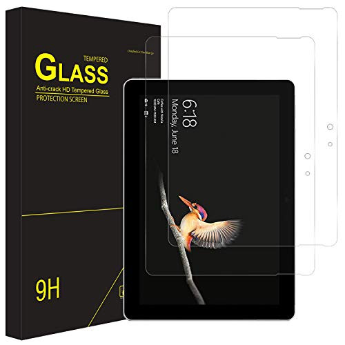 [2 Pack] Surface Go Screen Protector- HOTCOOL Premium Ultra Thin 9H Hardness and 3D Touch Tempered Glass Screen Protector for Microsoft 10" Surface Go (2018 Released) Tablet