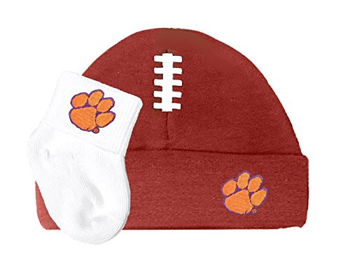 Future Tailgater Clemson Tigers Football Cap and Socks Baby Set