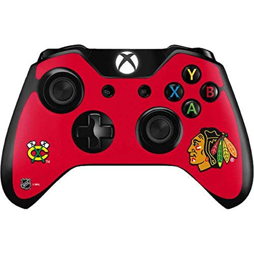 Skinit Decal Gaming Skin Compatible with Xbox One Controller - Officially Licensed NHL Chicago Blackhawks Solid Background Design