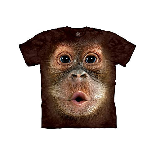 The Mountain girls Big Face Baby Orangutan T Shirt, Brown, X-Large US The Mountain girls Big Face Baby Orangutan T Shirt, Brown, X-Large US