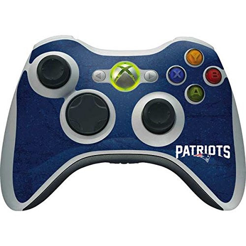 Skinit Decal Gaming Skin Compatible with Xbox 360 Wireless Controller - Officially Licensed NFL New England Patriots Distressed Design