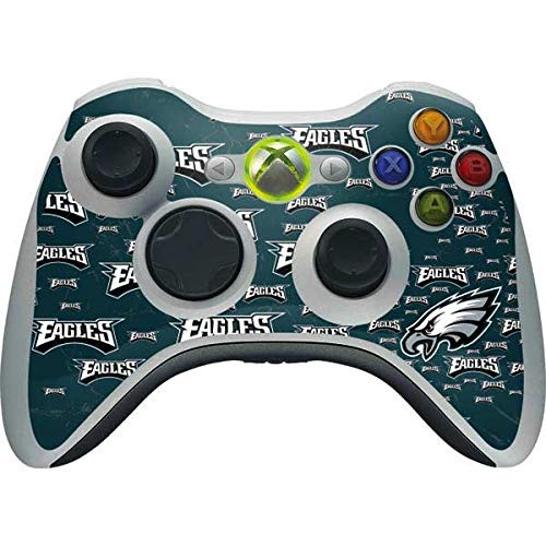 Skinit Decal Gaming Skin Compatible with Xbox 360 Wireless Controller - Officially Licensed NFL Philadelphia Eagles Blast Design