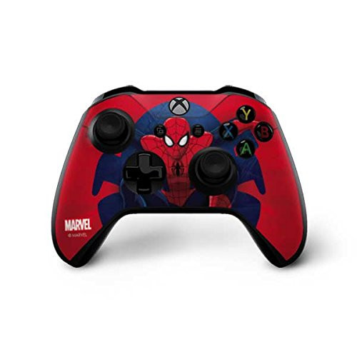 Skinit Decal Gaming Skin Compatible with Xbox One X Controller - Officially Licensed Marvel/Disney Power Spider-Man Design