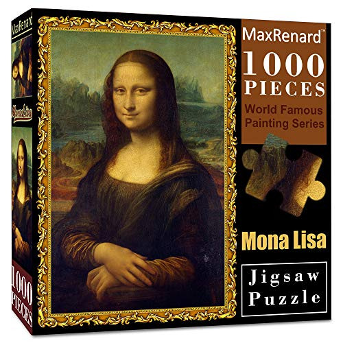 MaxRenard Jigsaw Puzzles for Adults 1000 Pieces Mona Lisa Leonardo da Vinci Jigsaw Puzzle 1000 Pieces Classic Oil Paintings