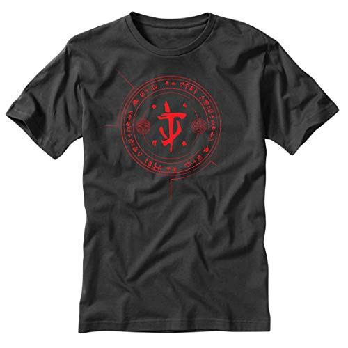 Demon Slayer Doom Fan Art - Black T Shirt -Large-