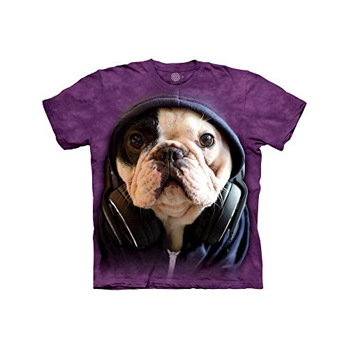 The Mountain Dj Manny The Frenchie Child T-Shirt, Purple, Medium The Mountain Dj Manny The Frenchie Child T-Shirt, Purple, Medium