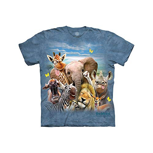 The Mountain unisex child African Selfie T Shirt, Blue, Small US The Mountain unisex child African Selfie T Shirt, Blue, Small US