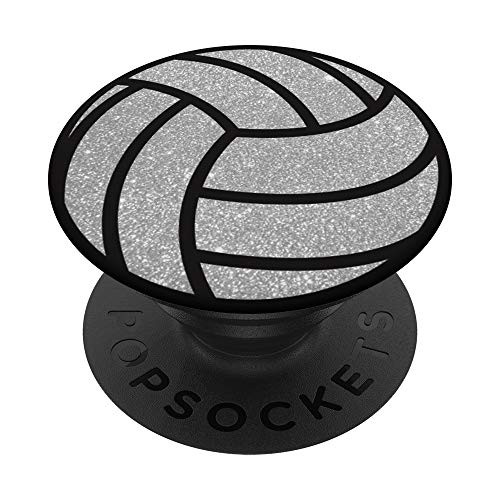 Silver, Volleyball, Volleyball Ball, Volleyball Coach, Fans PopSockets Grip and Stand for Phones and Tablets Silver, Volleyball, Volleyball Ball, Volleyball Coach, Fans PopSockets Grip and Stand for Phones and Tablets