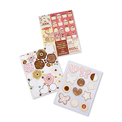Melissa  and  Doug Sweets  and  Treats- Sticker Pad  and  1 Scratch Art Mini-Pad Bundle -04239-