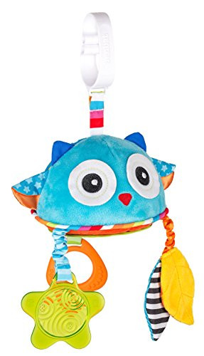 Benbat Dazzle Friends Mirror Plush Stroller Toy, Blue