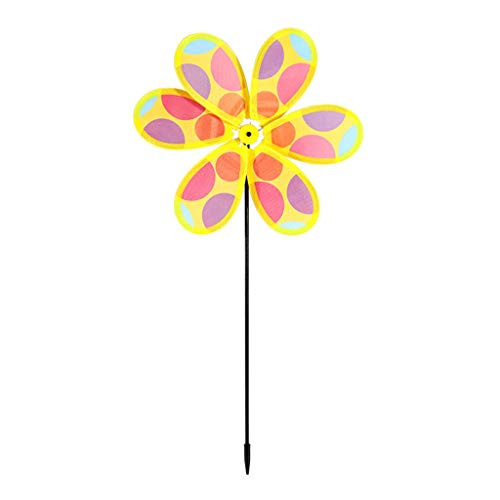 scwopeuer Colorful 6 Blade Wind Spinners Lawn Pinwheels Windmill Pinwheel Wind Spinner,Decorative Windmills for The Yard