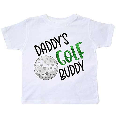 inktastic Daddy's Golf Buddy with Golf Ball Toddler T-Shirt 2T White 3ac68