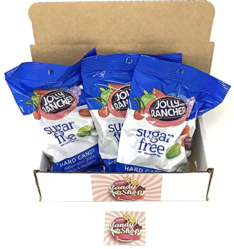 Jolly Rancher Sugar Free Hard Candy 3.6oz Bag -Pack of 3-