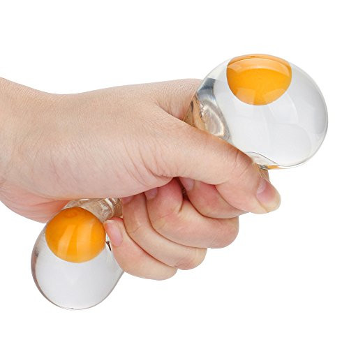 Funky Egg Splat Ball Squishy Toys Stress Relief Eggs Yolk Balls for Children