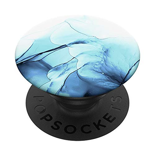 Elegant Blue Ink Abstract Colorful Swirl Pattern PopSockets PopGrip- Swappable Grip for Phones  and  Tablets