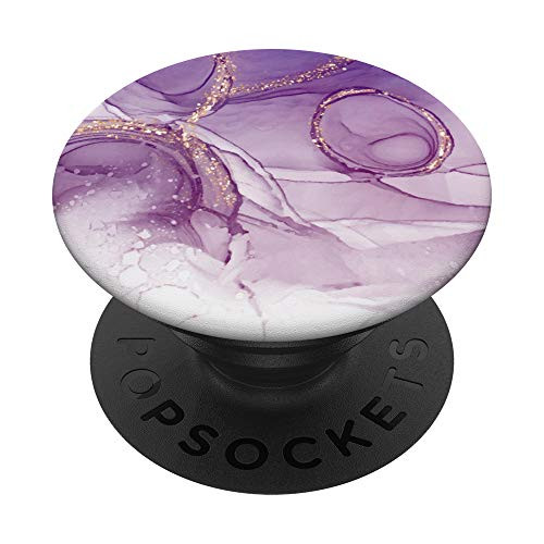 Stylish Purple Pink Watercolor Ink PopSockets Grip and Stand for Phones and Tablets