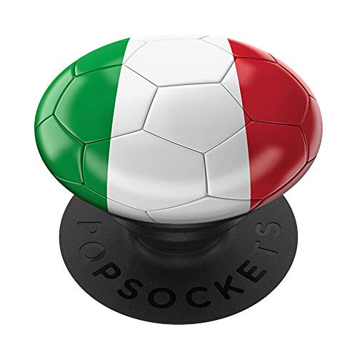 Italy Soccer Ball Team Flag PopSockets PopGrip- Swappable Grip for Phones  and  Tablets