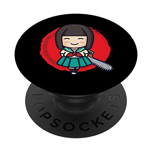 Chainsaw Girl I Punk I Goth I Horror Fan I Horror PopSockets PopGrip- Swappable Grip for Phones  and  Tablets Chainsaw Girl I Punk I Goth I Horror Fan I Horror PopSockets PopGrip- Swappable Grip for Phones  and  Tablets