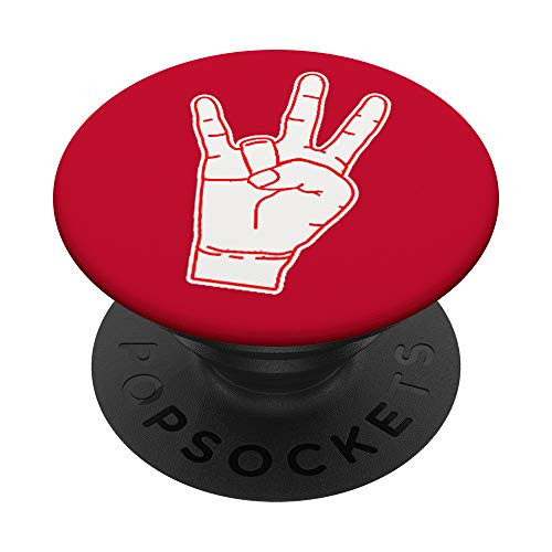 Houston Fan Hand Sign PopSockets PopGrip- Swappable Grip for Phones  and  Tablets