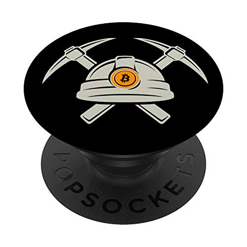 Crypto Miner Perfect for Bitcoin Cryptocurrency Fans Gift PopSockets Grip and Stand for Phones and Tablets