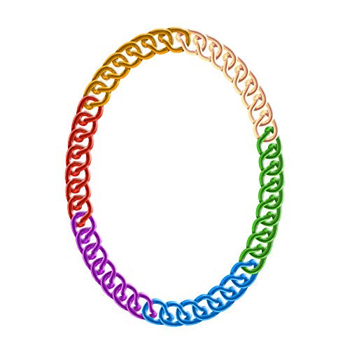 Windy City Novelties Jumbo Chain Necklace Party Favors (Rainbow)
