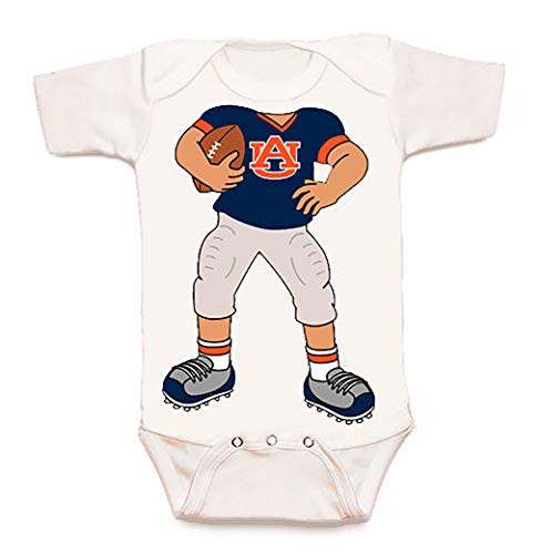 Future Tailgater Auburn Tigers Heads Up Football Baby Onesie -6-12 Months-