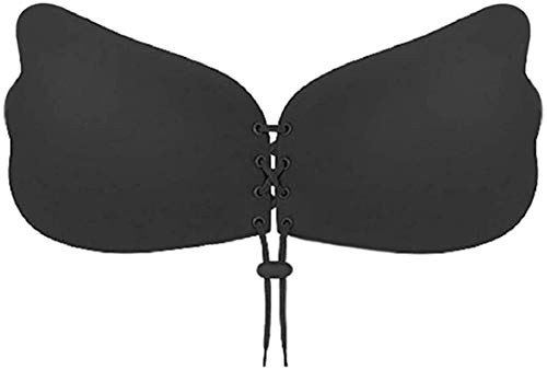 UOTJCNR Sticky Bra Invisible Lift up Bra Adhesive Bra Push up Bra Backless Strapless Bra for Women Black