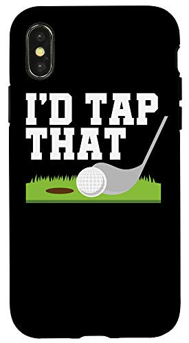 iPhone X/XS I'd Tap That Golfer Golf Club Golf Ball Golfing Case